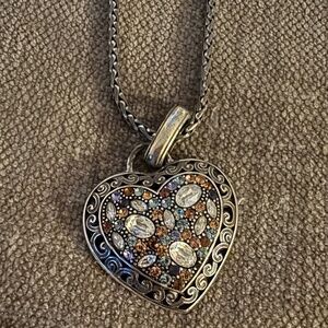 Brighton crystal voyage heart pendant necklace